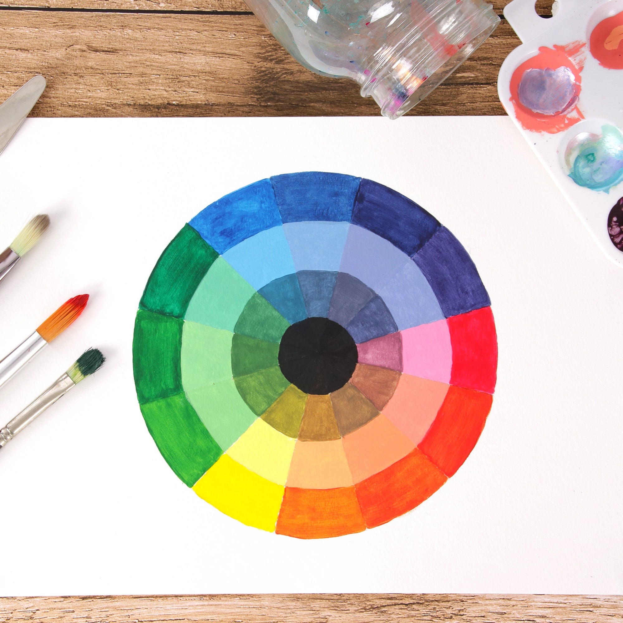 Comment faire du noir chromatique avec de la peinture couleur