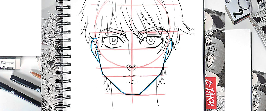 how to draw anime heads step by step for beginners