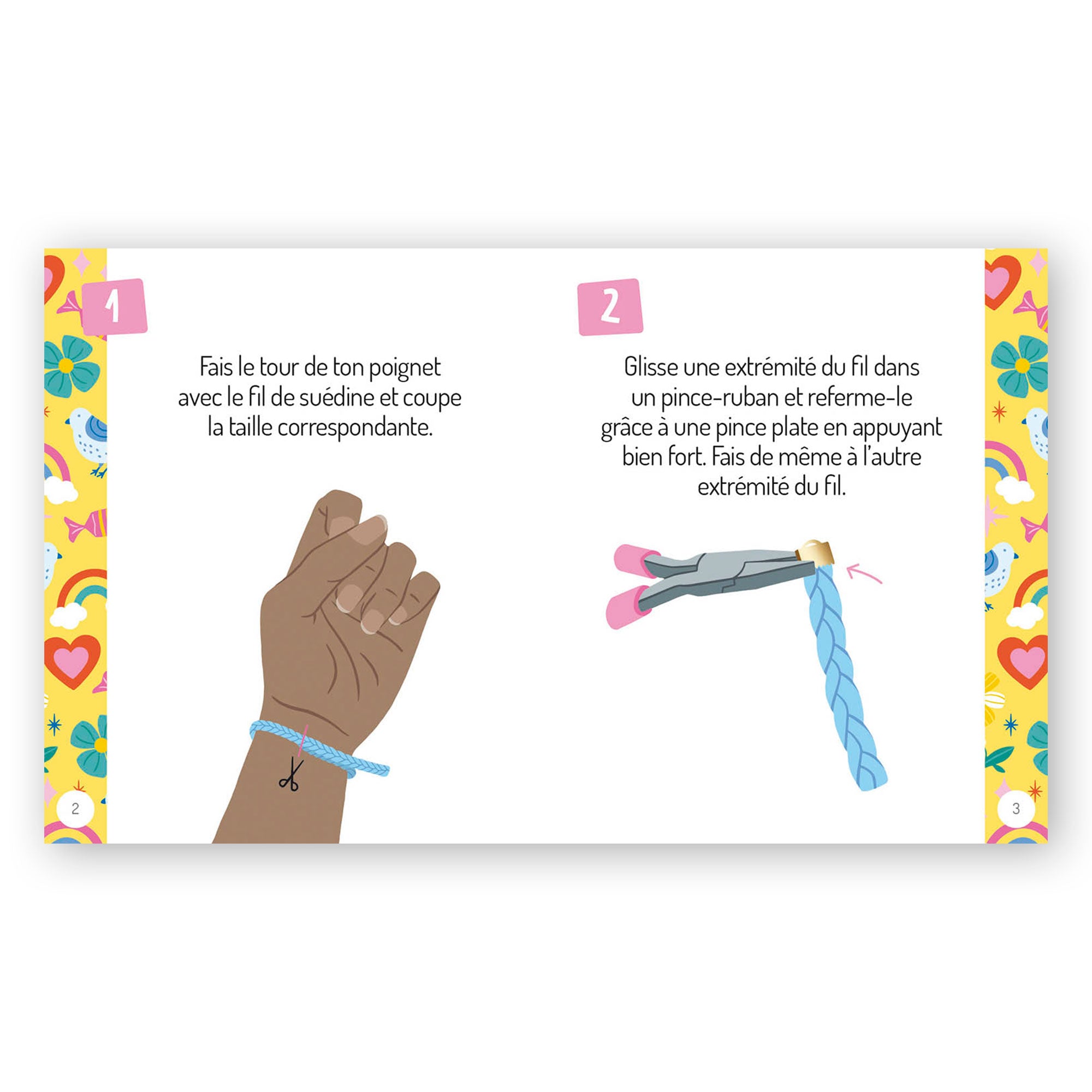 Kit DAM/4M pour enfant Bracelets d'amitié fluorescents