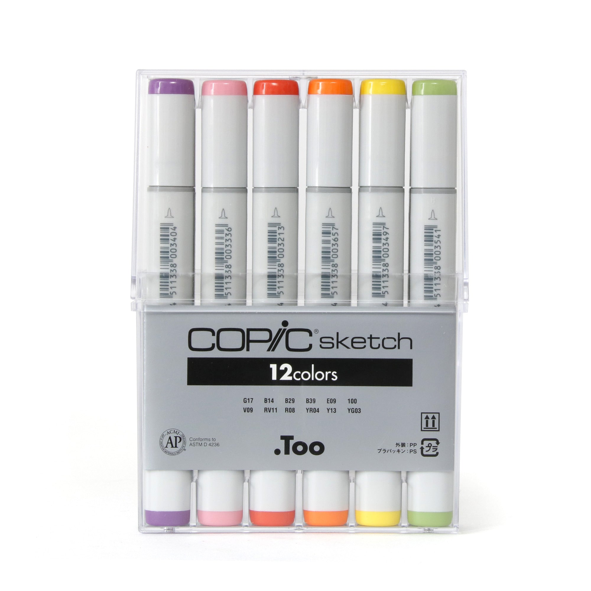 12-Pack Copic Sketch Markers - Basic | DeSerres