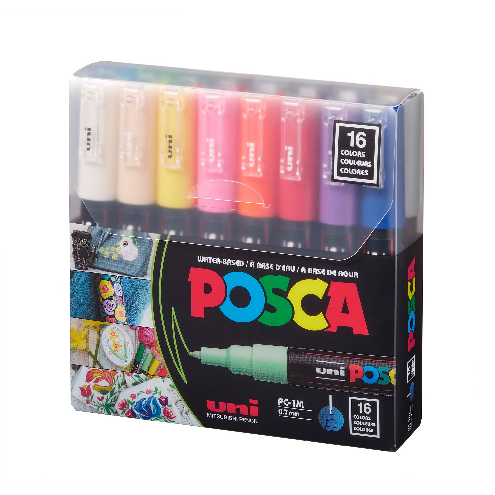 Etui 8 marqueurs peinture pointe extra fine Posca - Crayons et feutres de  coloriage Posca