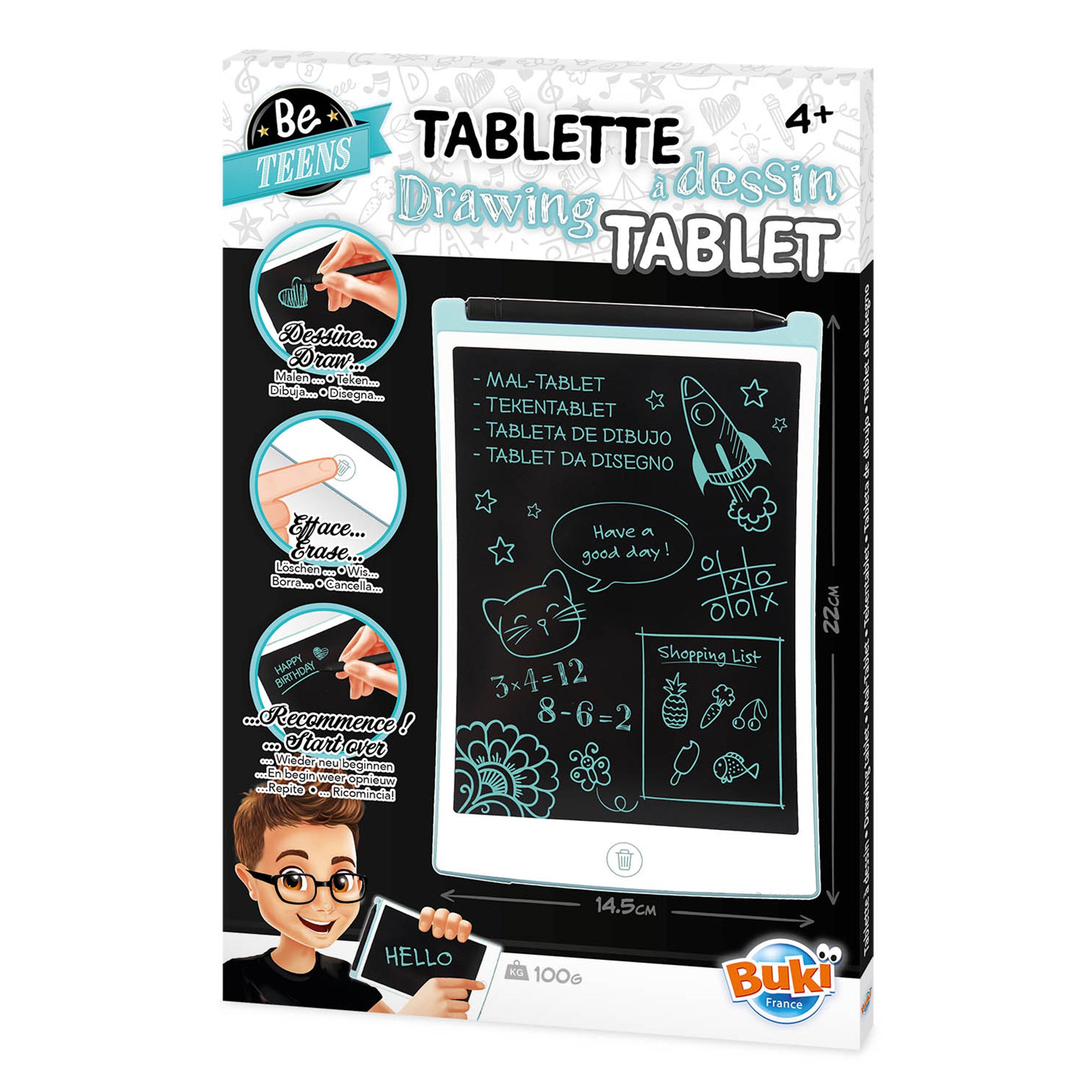 Tablette de Dessin LCD pour Enfant de 12 Pouces, Outils de Peinture,  Planche d'Écriture Électronique