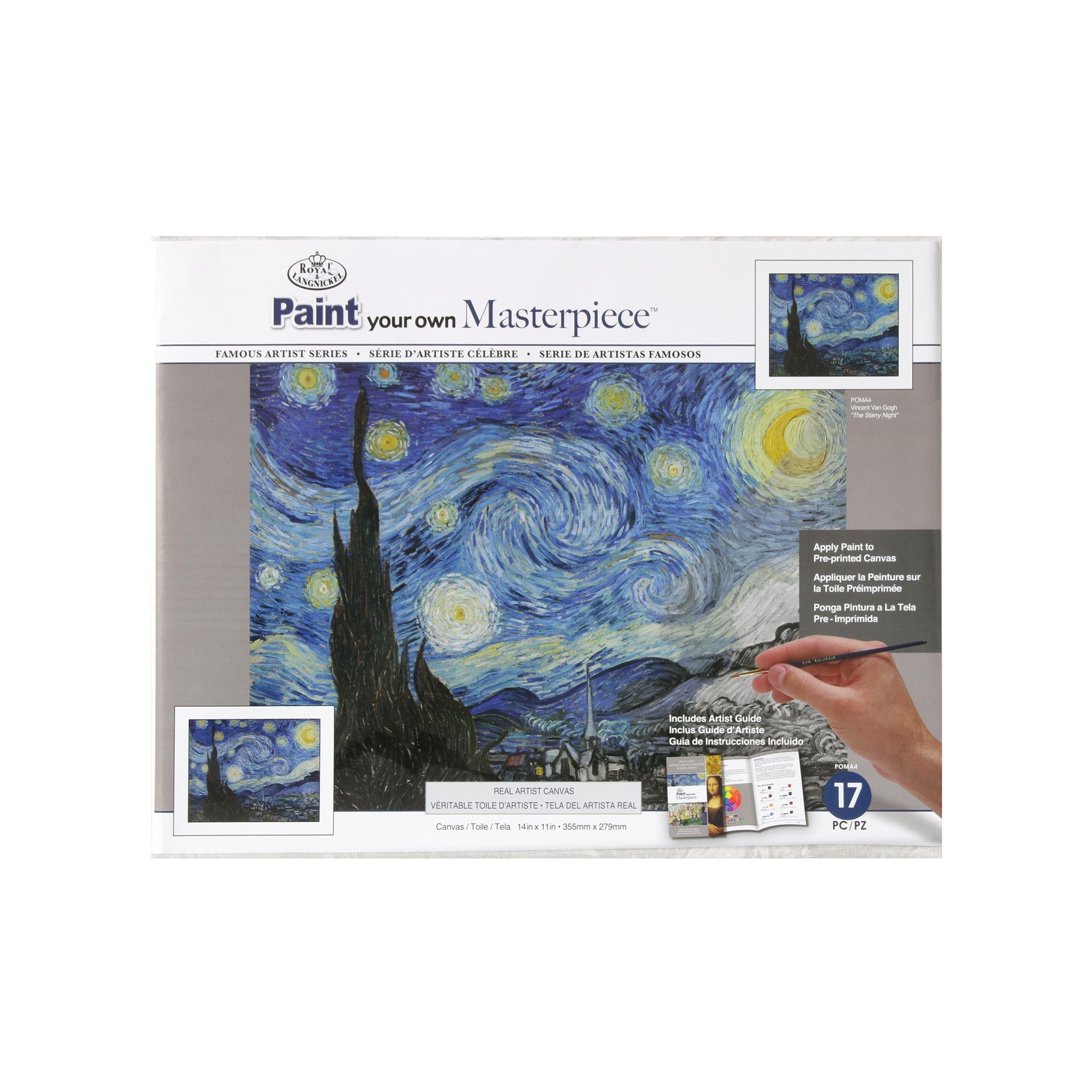 Van Gogh The Starry Night - Paint by Numbers Kit for Adults DIY Oil  Painting Kit on Canvas