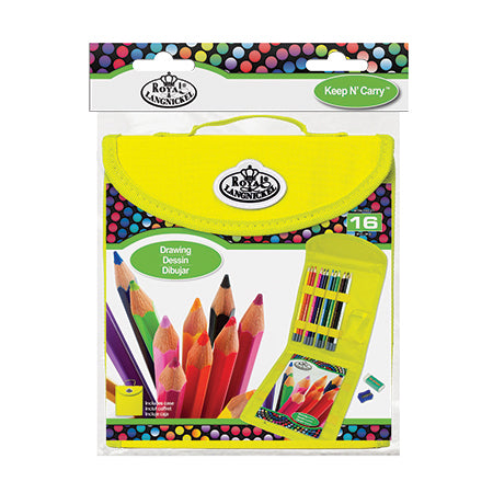 Royal & Langnickel Keep N' Carry Drawing Kit for Kids with Yellow