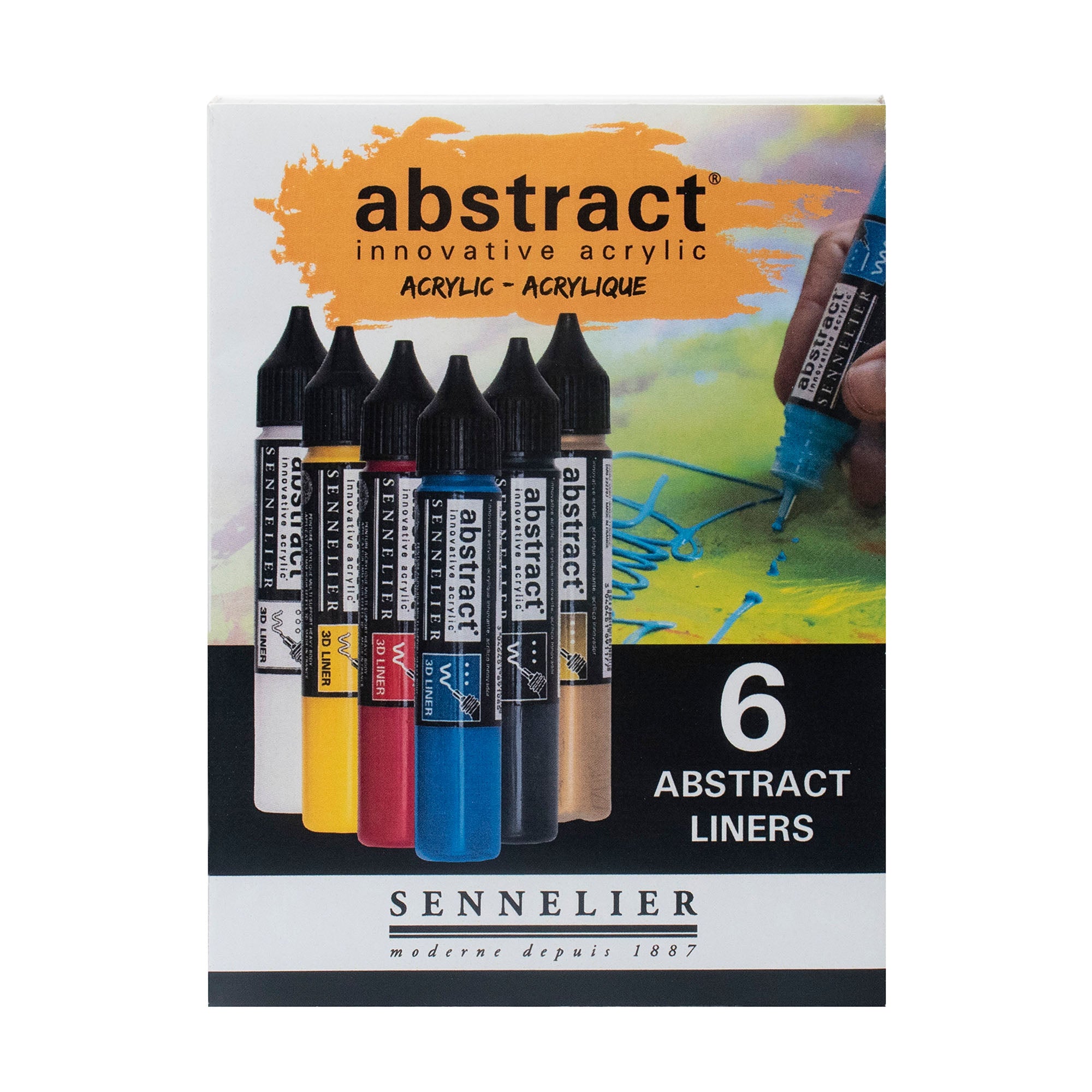 Marqueurs peinture acrylique - 6 couleurs - Marqueur peinture - 10