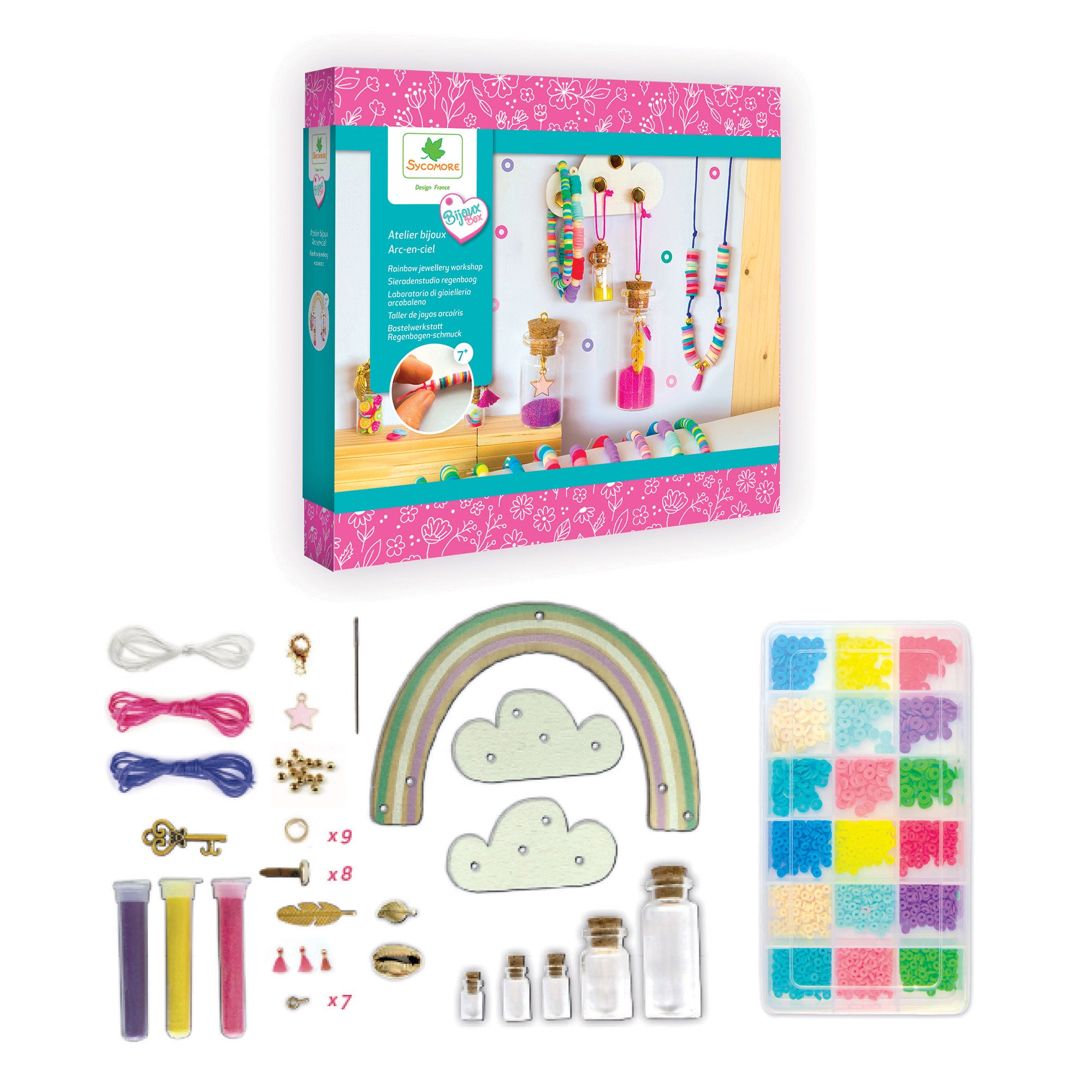 Kit créatif Au Sycomore Lovely Box Bracelets heishi - Autres jeux créatifs  - Achat & prix