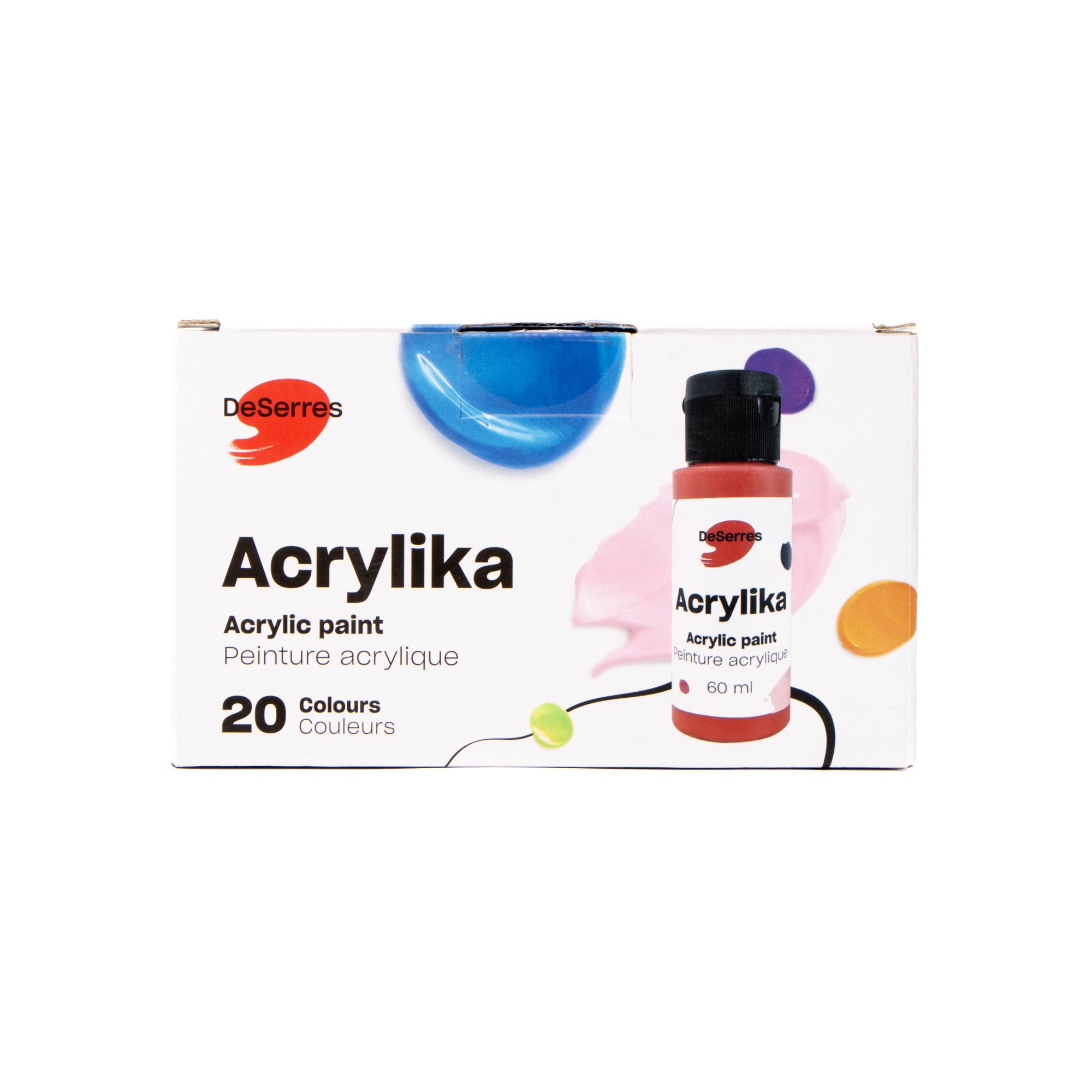 Anpro Tubes de Peinture Acrylique 24 x 15 ml - Kit de Peinture