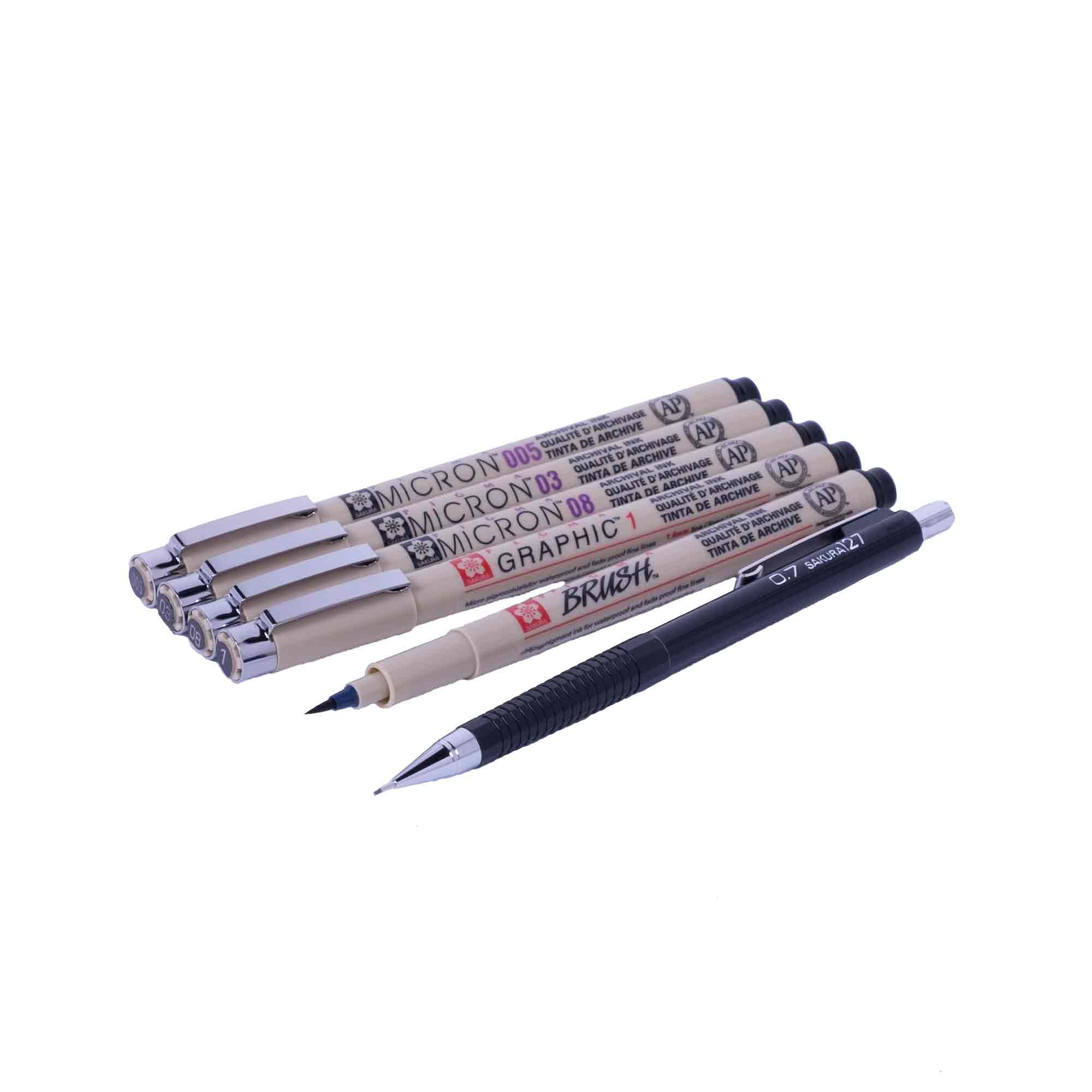 Pigma Manga Comic Pro Black Pen Set - RISD Store