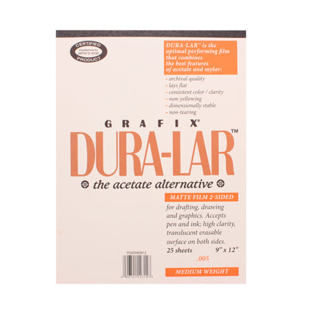 Lot of 2 Grafix Matte 19 x 24”, top Pad of 25 – .005” Dura-Lar, Economical Alternati