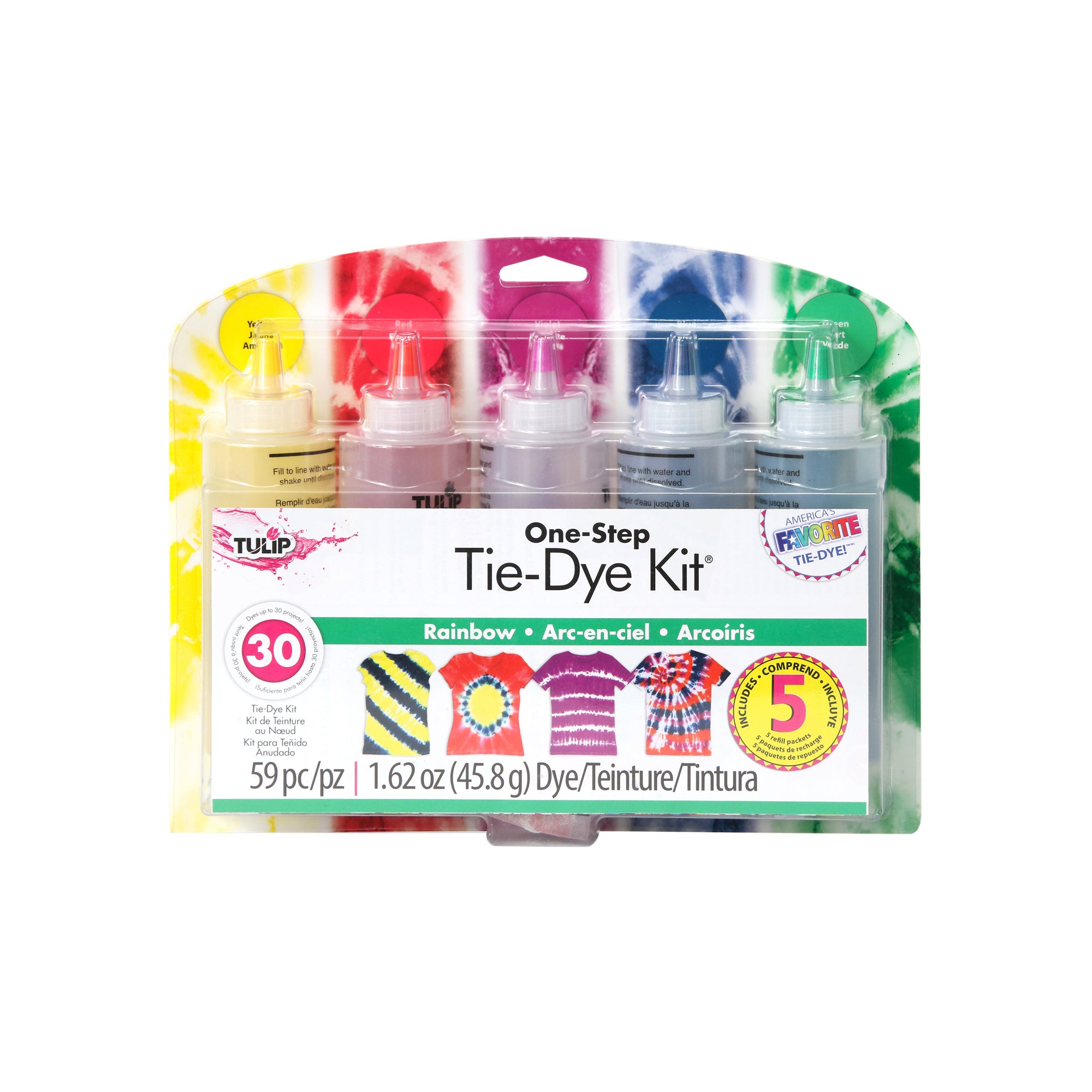 Kit teinture tie-dye - arc-en-ciel | DeSerres