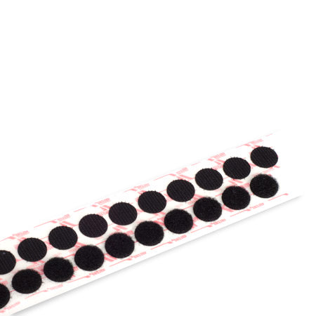 Velcro Brand Tape Dots - Loop, Black, 3/4 - Velcro USA - S-7851