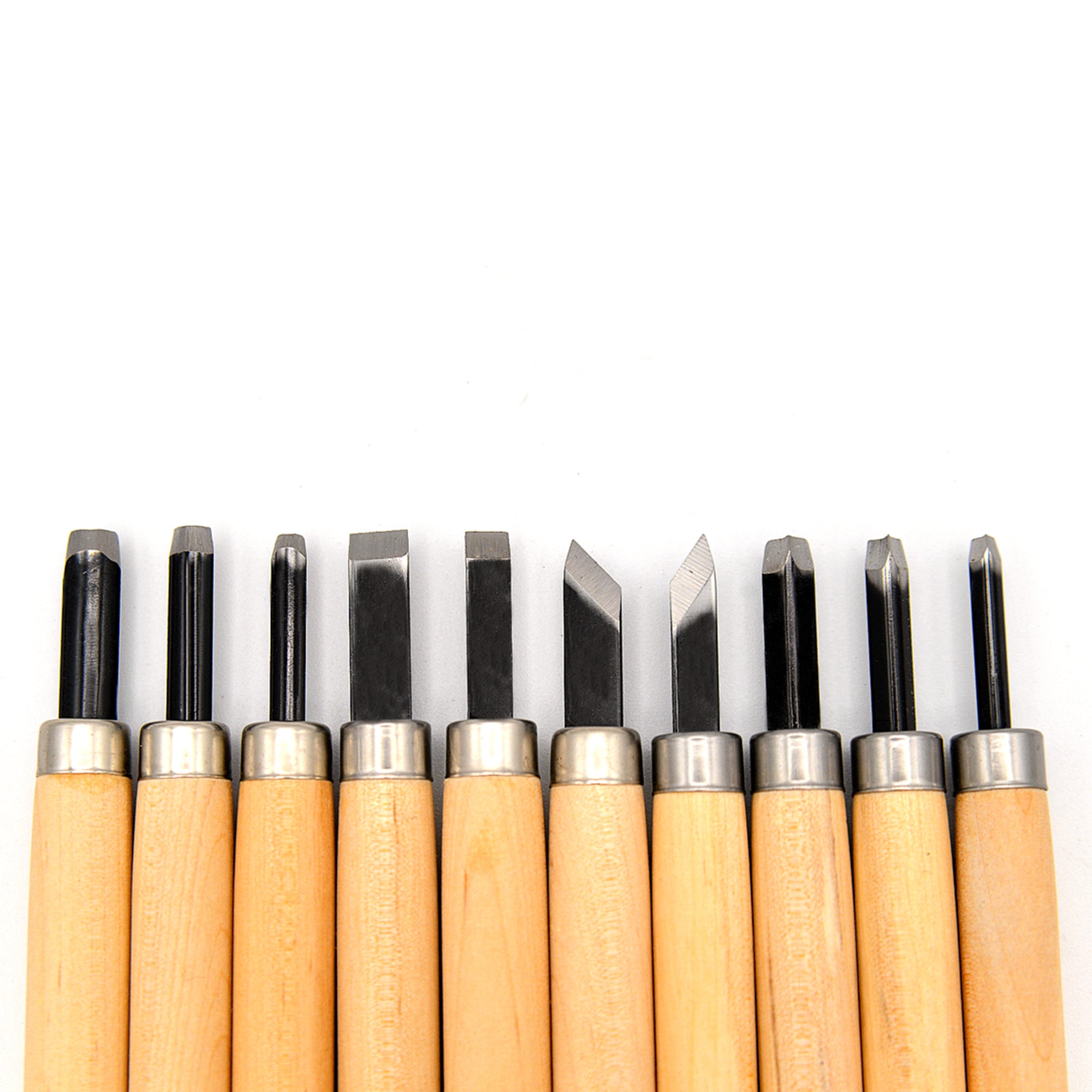 Wood Carving Knives Set of 10 with Whetstone