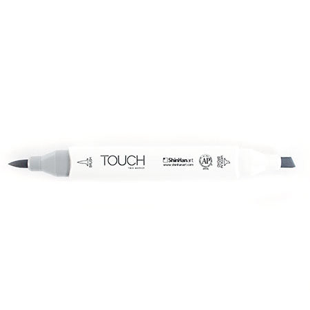 6-Piece Touch Twin Brush Marker Set - Warm Grey