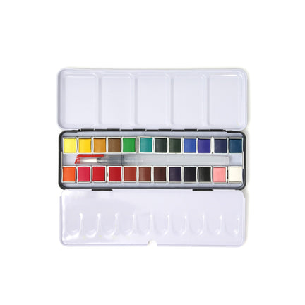 Watercolour Kit - 24 Half Pans