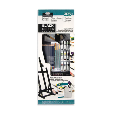 Black Series Mixed Media Easel Kit - 55 Pieces