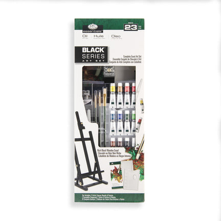 Black Series Oil Painting Easel Kit - 23 Pieces