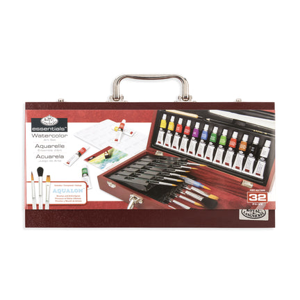 Watercolour Wooden Box Kit - 32 Pieces			