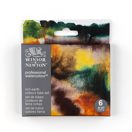 Professional Watercolour Kit - Rich Earth, 6 Pieces