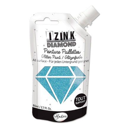 Izink Diamond Glitter Paint - Powder Pink