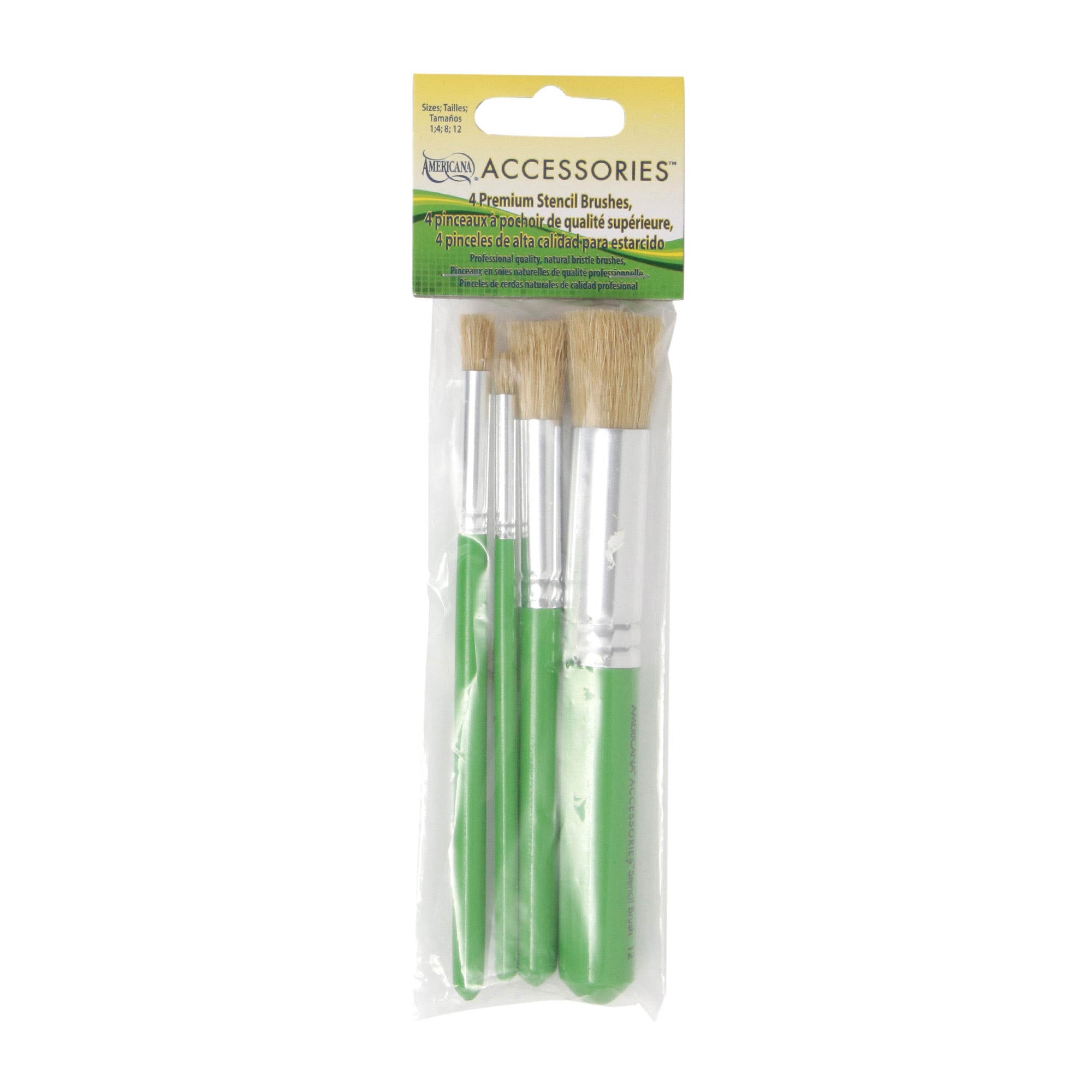 4-Pack Premium Stencil Brushes | DeSerres