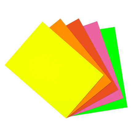 5-Pack Fluorescent Cardboard | DeSerres