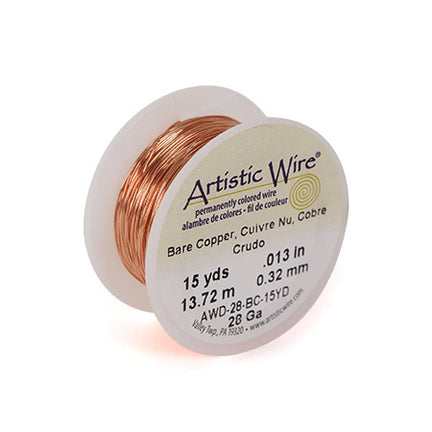 Artistic Wire 28 Gauge 15yd Non Tarnish Silver