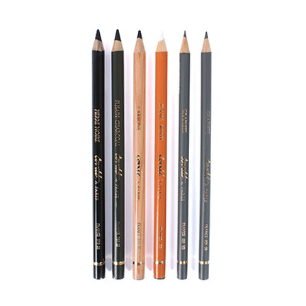 Ensemble de 6 crayons à dessin Conté