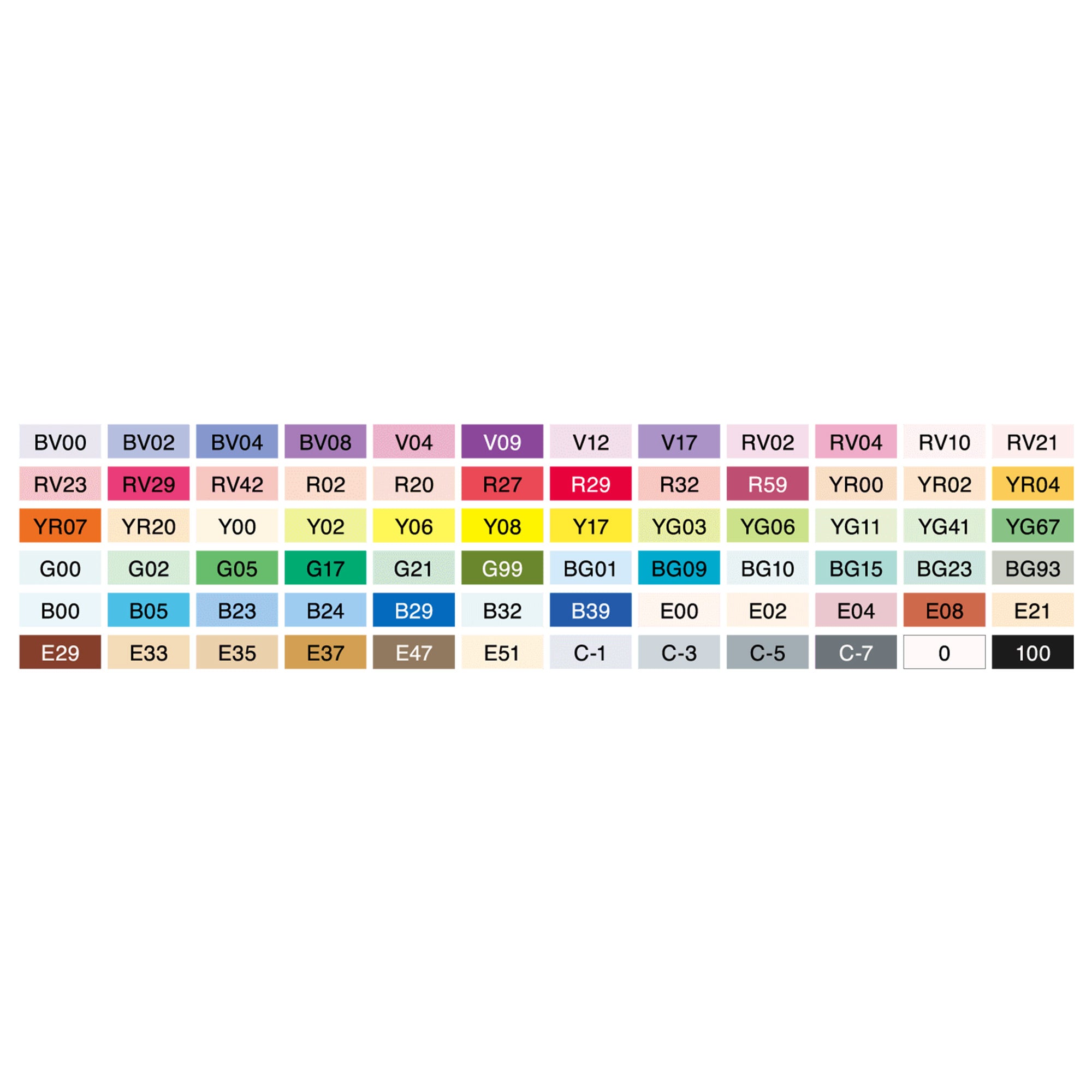 Copic Ciao Markers - Set A, 72 Colours | DeSerres