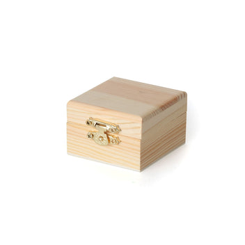 Wooden Square Box - 6 x 6 x 4 cm | DeSerres