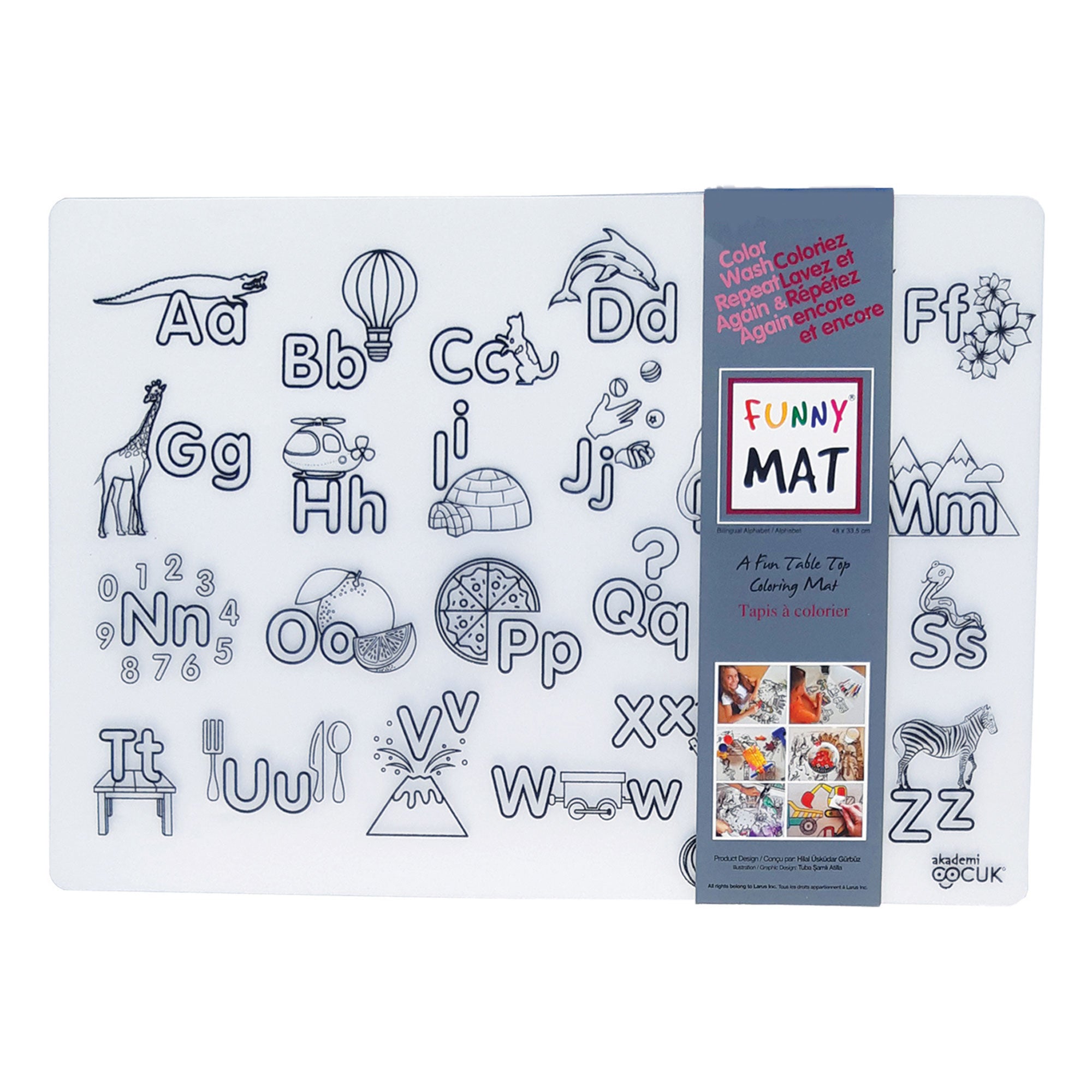 Funny Mat Colouring Placemat - Alphabet | DeSerres