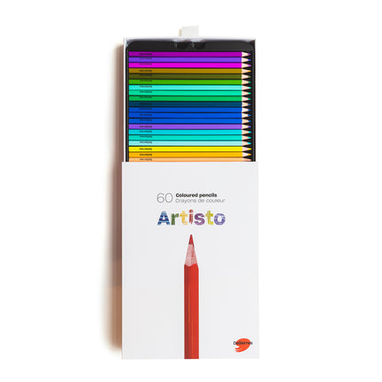Ens. 60 crayons de couleur Artisto