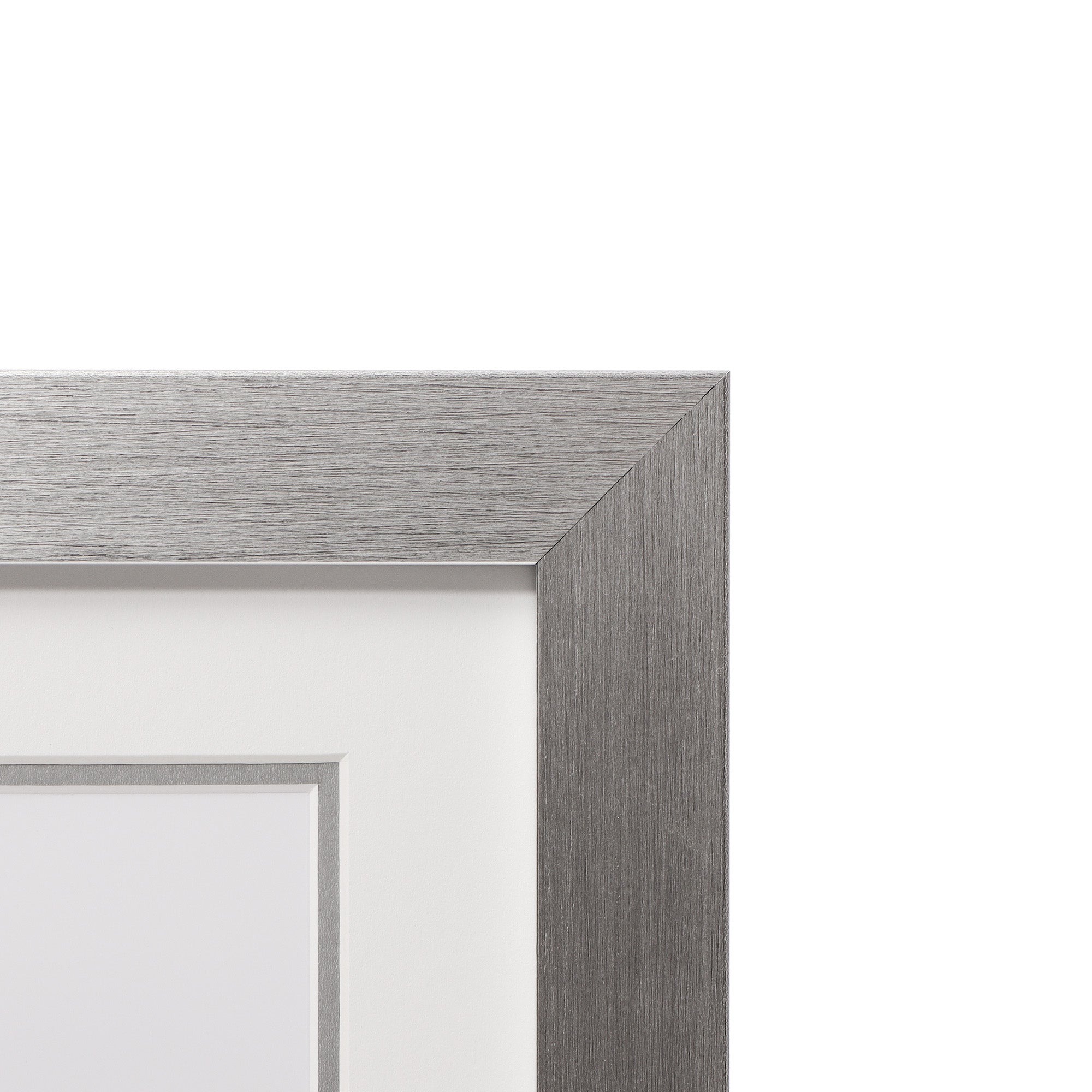 Double Mat Document Frame - Silver | DeSerres