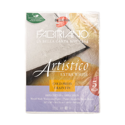 Fabriano Artistico Watercolor Paper 22x30 140lb Cold Press