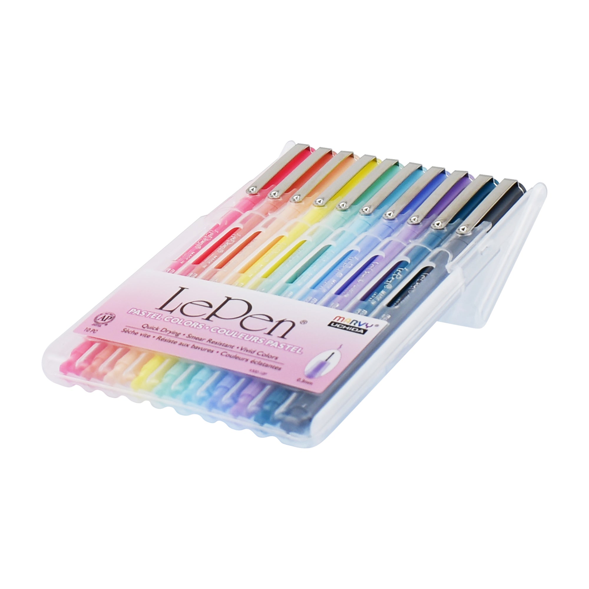 10-Pack Le Pen Fineliners - Pastel Colours | DeSerres