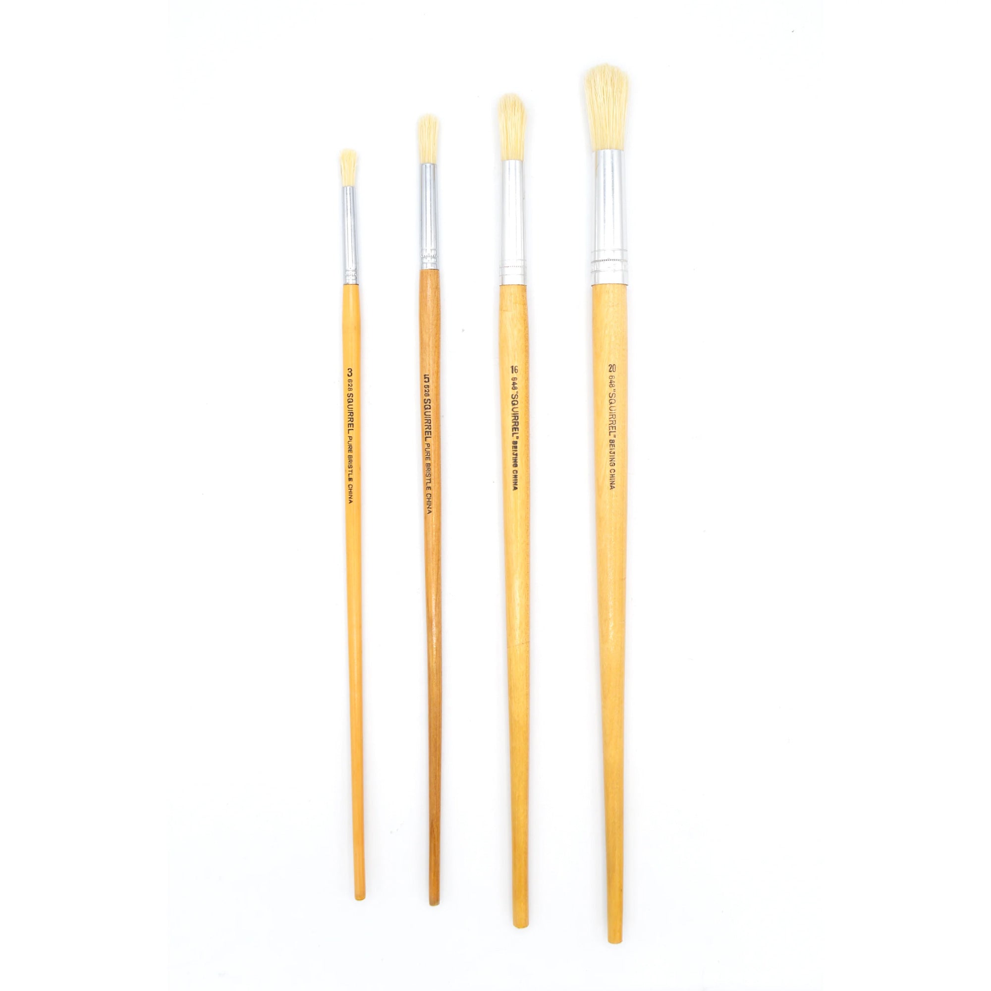 Round bristle brushes, set of 4 | DeSerres