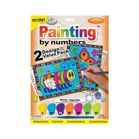 My First Paint by Numbers kit Insects DeSerres