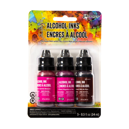 Tim Holtz Alcohol Ink 3 Pack - Pink/Red Spectrum
