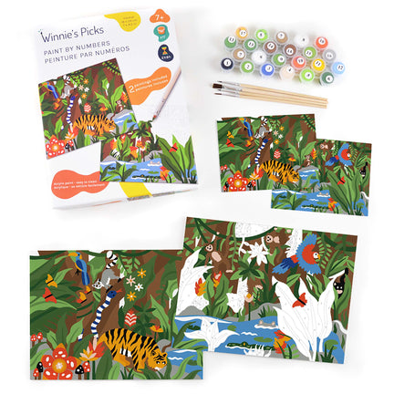 Kids Paint by Number Kit - Jungle
