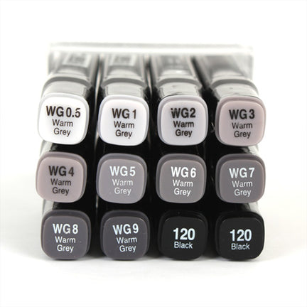 12-Piece Touch Twin Marker Set - Warm Grey